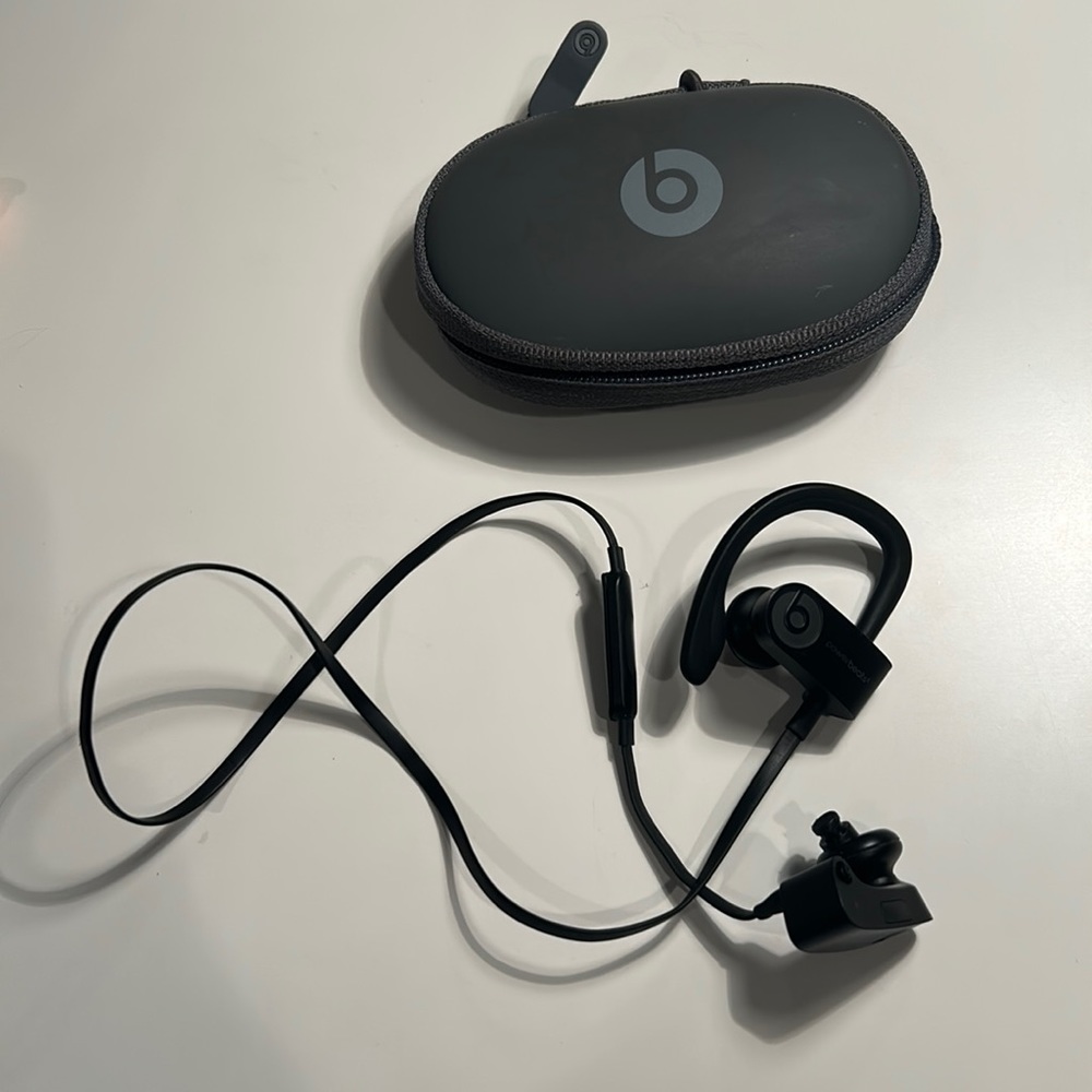 Beats Powerbeats wireless earbuds.